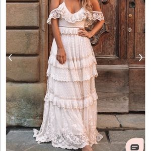 gypsy bride dresses Gipsy wedding dress Divine Gypsy Frill Sleeve Bridal
